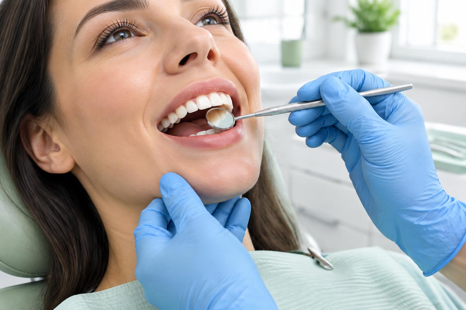 Illustrative dental checkup, not a Lakeridge dentist or patient