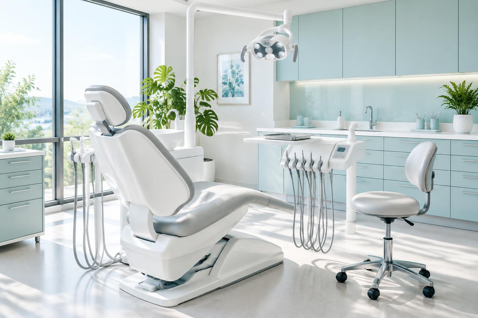 Illustrative dental treatment room, not the Lakeridge office