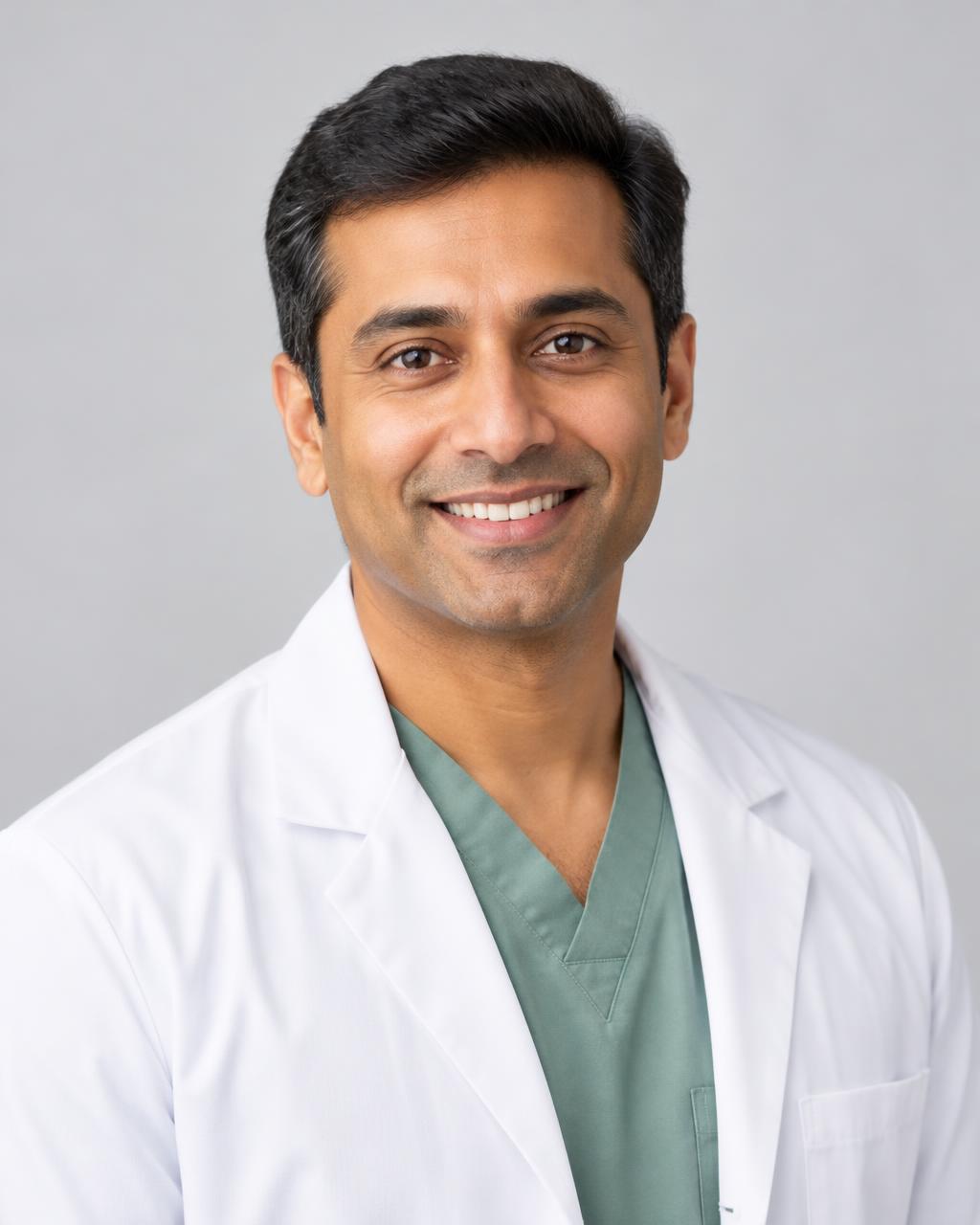 Illustrative male dentist model, not Dr. Varun Arora